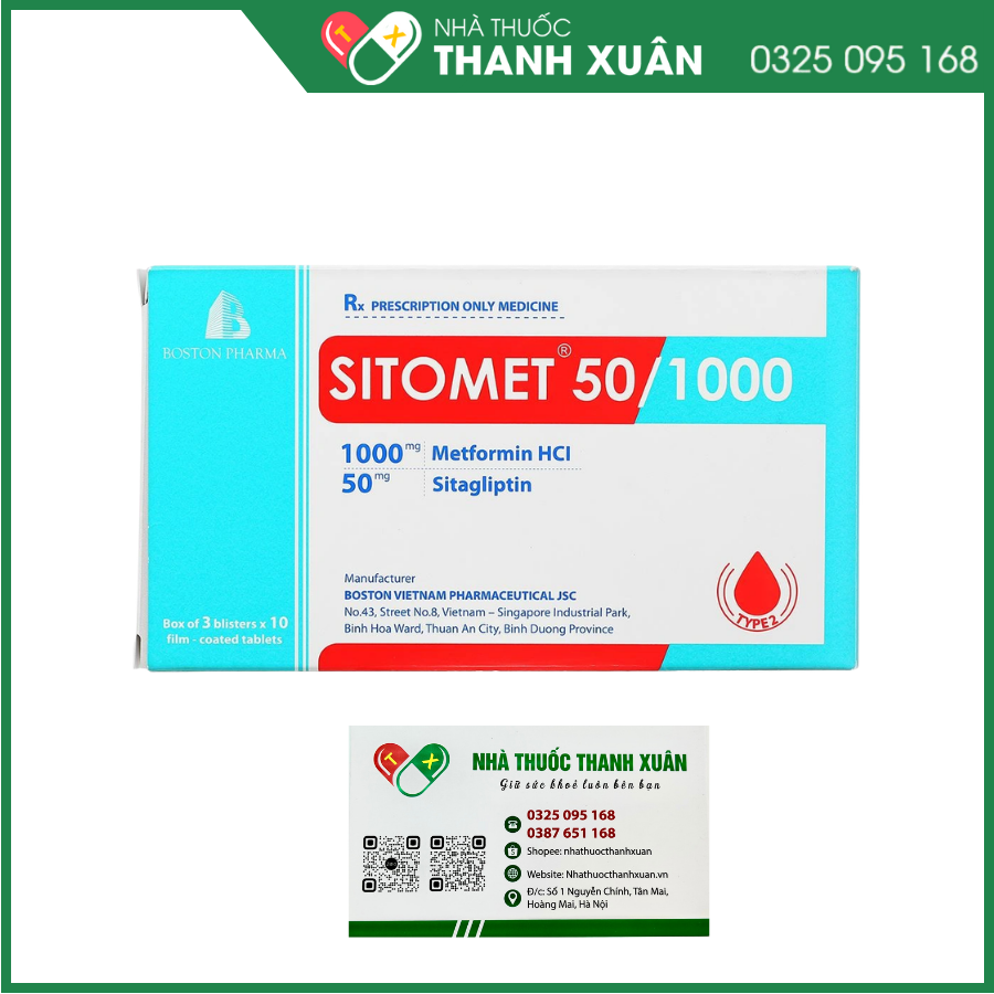 Sitomet 50/1000 hỗ trợ kiểm soát đường huyết ở bệnh nhân đái tháo đường